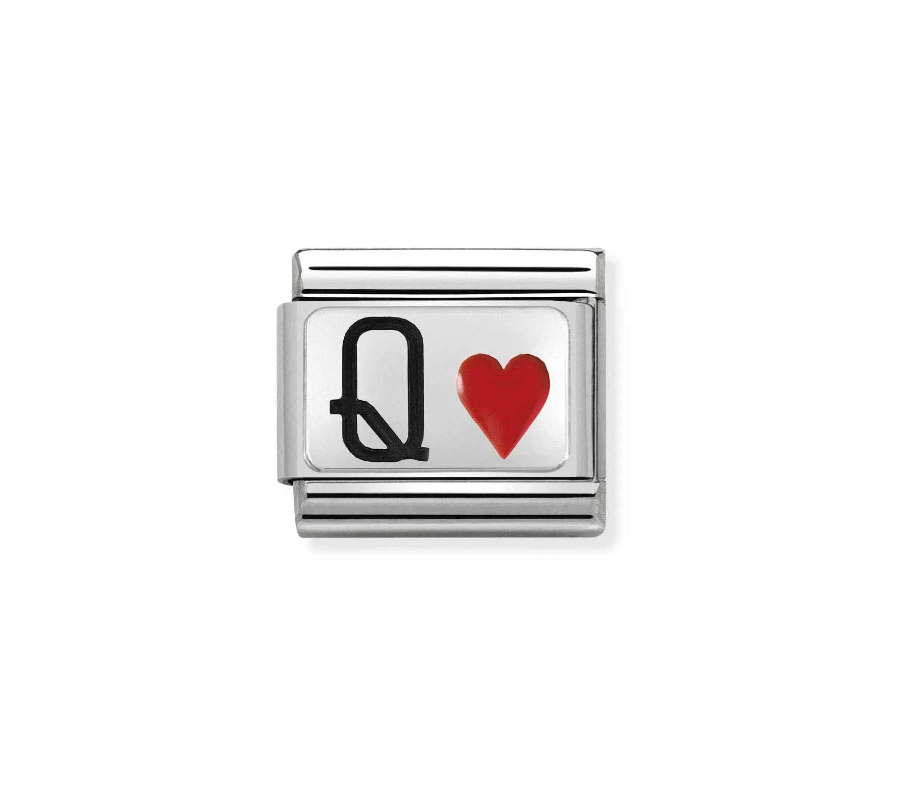 Maillon Bracelet Nomination Coeur - Or Jaune 18ct Et Acier